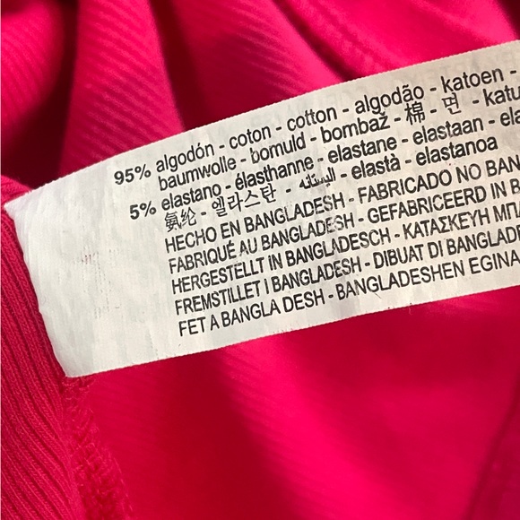 Zara Pink One Button Cropped Ribbed Cardigan Size Medium - Picture 6 of 7